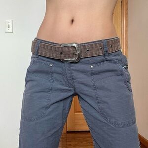 Western / Rodeo Silver Buckle Belt - Corduroy Brown